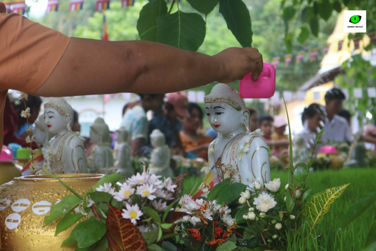 ညင်းမော်ကျေးရွာက ညောင်ရေသွန်းပွဲ