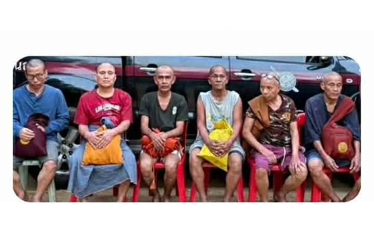 နယ်စပ်တွင် ကော့သောင်းဒေသခံ စစ်ဘေးရှောင် ဘုန်းကြီးခြောက်ပါးကို ထိုင်းအာဏာပိုင်များ ဖမ်းဆီး လူဝတ်လဲ