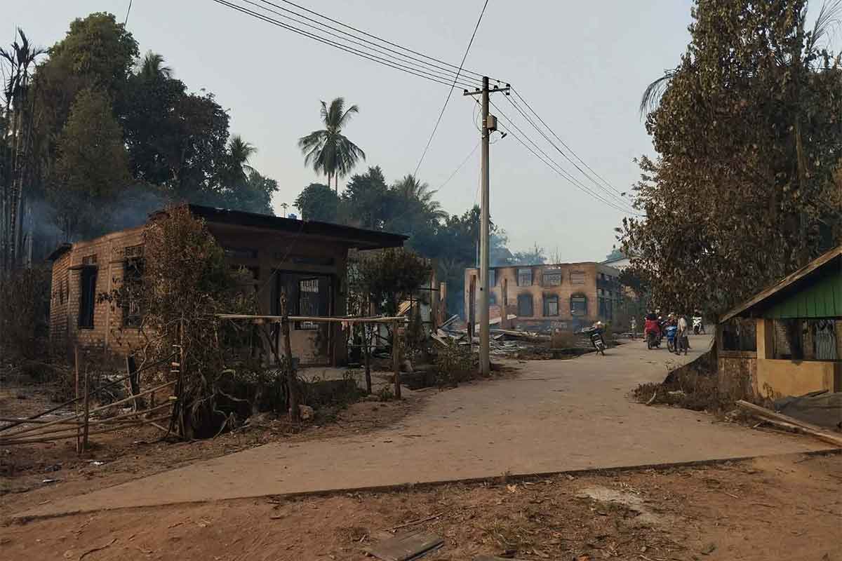 ပုလော ရှပ်ပုံရွာကို စစ်အာဏာရှင်တပ် နှစ်ပတ်အတွင်း တတိယအကြိမ်မီးရှို့