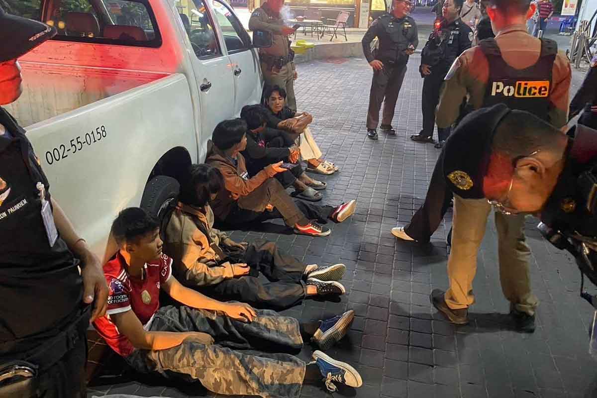 ပတ္တယားတွင် မြန်မာများအပါအဝင် လူငယ်အချင်းချင်း အုပ်စုဖွဲ့ရန်ဖြစ်ပြီး ကိုးဦးဖမ်းဆီးခံရ