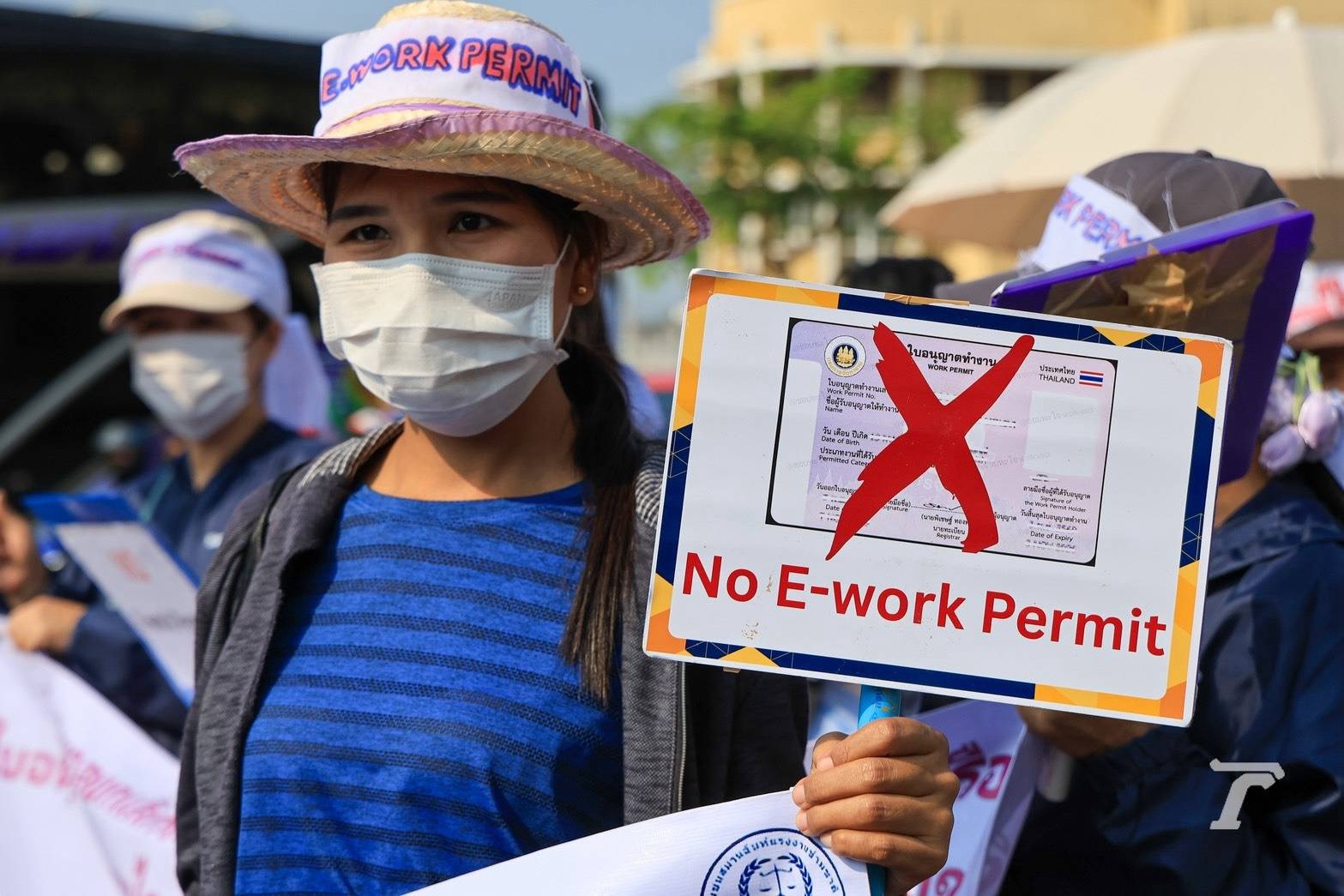 မေဒေးနေ့ ဘန်ကောက်ချီတက်ပွဲ E-Work Permit စနစ် ဖျက်သိမ်းရေး မြန်မာလုပ်သားများတောင်းဆို