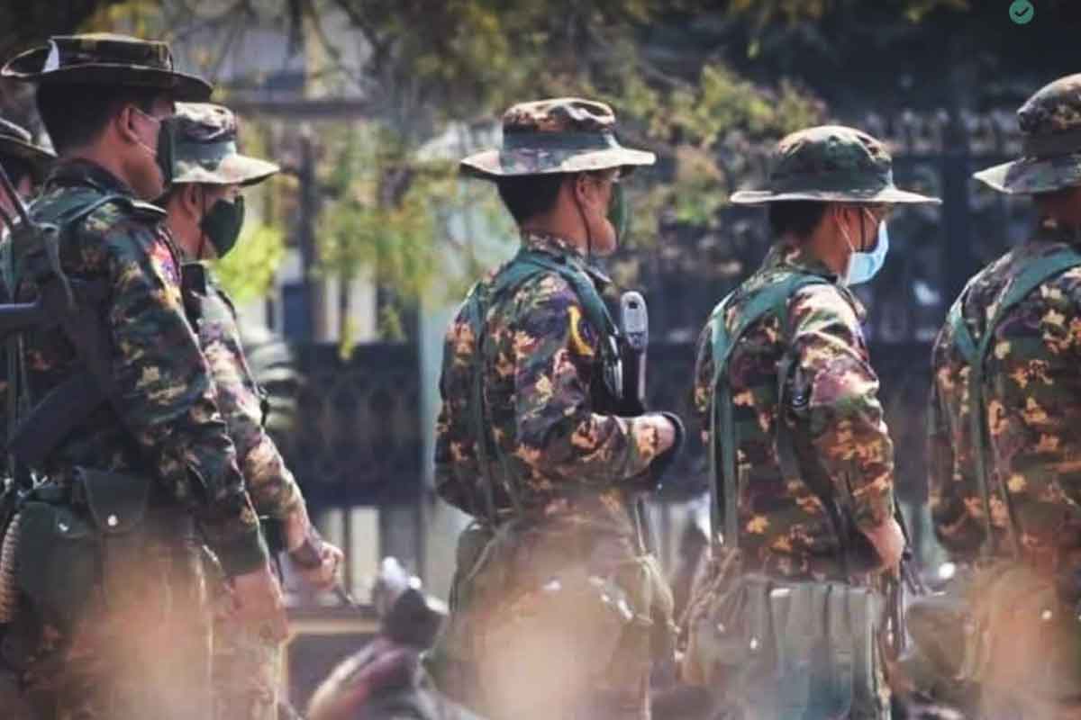 စစ်အာဏာရှင်တပ် စစ်ကြောင်းနှစ်‌ခုဖြင့် လောင်းလုံးအောက်ဘက်သို့ စစ်ကြောင်းထိုး